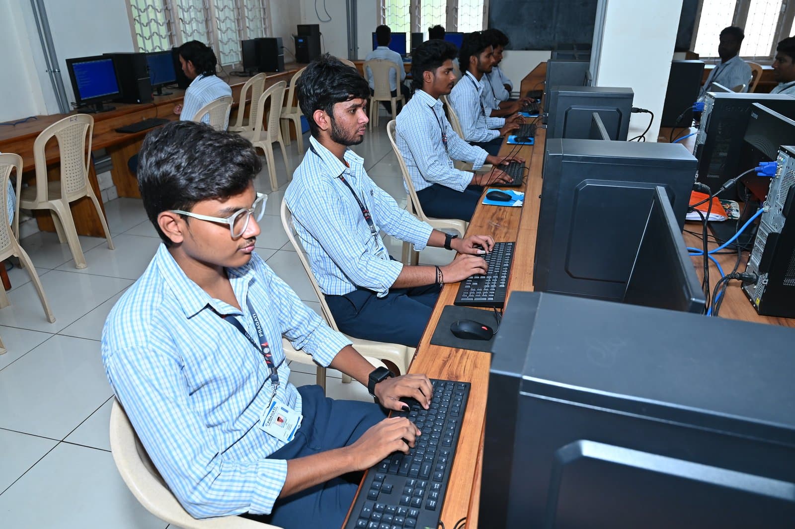 Computer Lab - Students at workstations