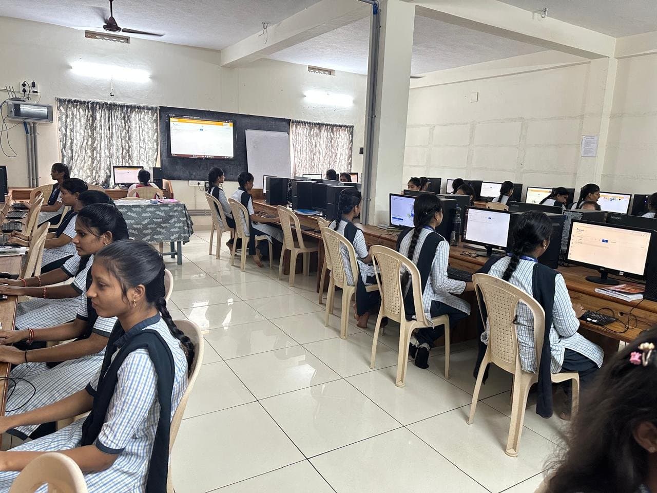 Computer Lab - Students at workstations